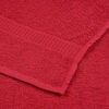 vidaXL Toallas de mano 10 uds FROGN rojo 50x100 cm 100% algodón