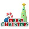 vidaXL Decoración inflable Merry Christmas con LED 197 cm