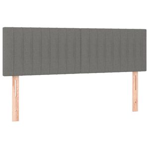 vidaXL Cabeceros tela gris oscuro 144x5x78/88 cm