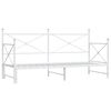 vidaXL Div&aacute;n con nido sin colch&oacute;n blanco 90x200 cm acero