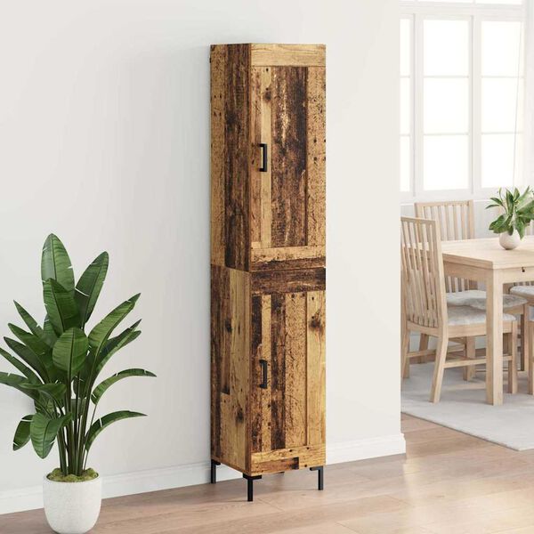 vidaXL Alacena Madera Vieja 34,5 x 34 x 180 cm Madera contrachapada