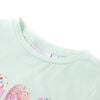 Camiseta infantil verde menta claro 92