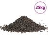 vidaXL Grava de basalto negra 25 kg 5-8 mm