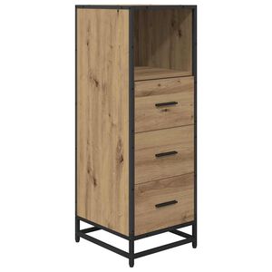 vidaXL Juego de muebles de ba&ntilde;o Roble artisan 35 x 37,5 x 100 cm