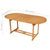 vidaXL Conjunto de comedor de jard&iacute;n 9 piezas madera maciza de teca