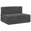 vidaXL Sof&aacute; Cama Plegable Gris oscuro 70 x 72 x 60 cm Tela