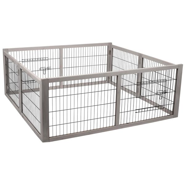 FLAMINGO Conejera plegable con 2 puertas Mel 116x112x45 cm