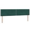 vidaXL Cama box spring con colchones terciopelo verde oscuro 180x220cm