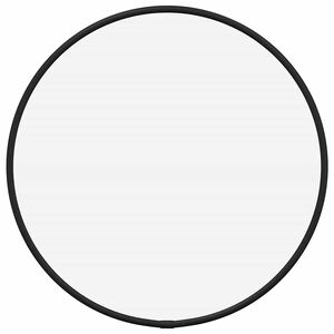 vidaXL Espejo de pared redondo negro &Oslash; 30 cm