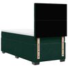 vidaXL Cama box spring con colch&oacute;n terciopelo verde oscuro 80x200 cm