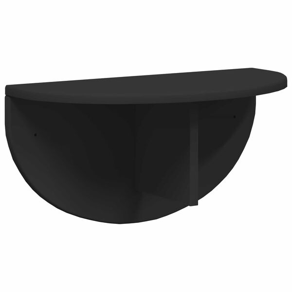vidaXL Estante de pared Negro 48 x 24 x 24 cm Madera de ingenier&iacute;a