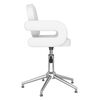 vidaXL Sillas de comedor giratorias 4 unidades cuero sint&eacute;tico blanco