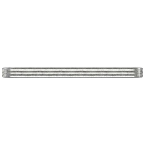 vidaXL Jardinera arriate acero galvanizado plata 507x100x36 cm