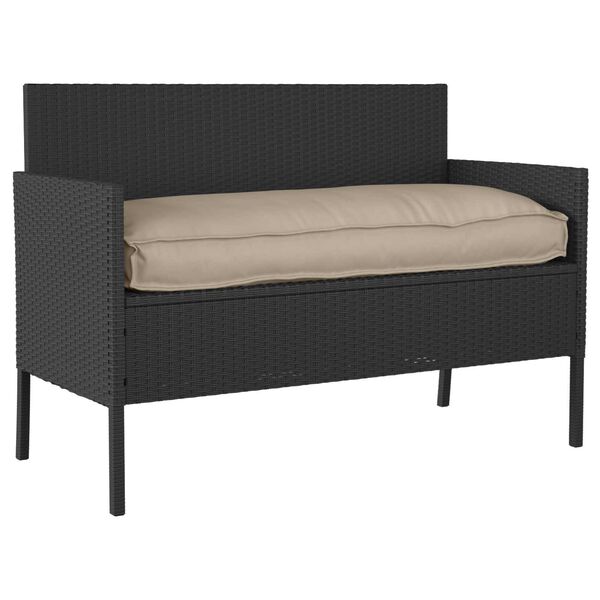 vidaXL Coj&iacute;n de pal&eacute; para asiento / respaldo Taup&eacute; 120 x 50 x 12 cm