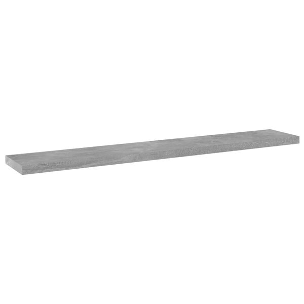 vidaXL Estante estanter&iacute;a 4uds contrachapada gris hormig&oacute;n 60x10x1,5cm