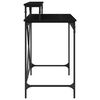 vidaXL Escritorio Roble Negro 100 x 50 x 90 cm Madera contrachapada