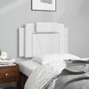vidaXL Cabecero de cama acolchado Viana cuero sint&eacute;tico blanco 80 cm