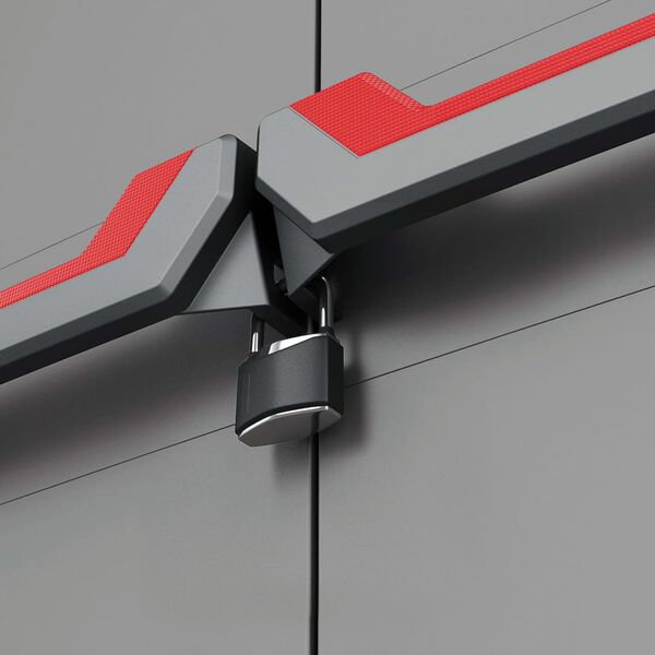 Keter Armario de almacenaje multiusos Stilo gris y negro 173 cm