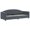 vidaXL Sofá cama nido con colchón terciopelo gris oscuro 80x200 cm