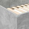 vidaXL Estructura de litera con escritorio Gris Concreto 90 x 190 cm