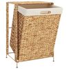 vidaXL Cesto de ropa sucia jacinto agua 44x34x64 cm