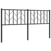 vidaXL Cabecero de repuesto de metal negro 160 cm