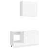vidaXL Unidad de cocina LYON 5 pcs Blanco Madera de ingenier&iacute;a
