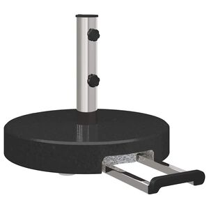 vidaXL Base para sombrilla Negro &Oslash; 45 x 37.5 cm granito