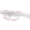 vidaXL Cama de palets madera maciza pino blanca peque&ntilde;a 75x190 cm
