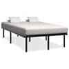 vidaXL Estructura de cama sin colch&oacute;n metal negro 140x200 cm