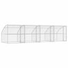 vidaXL Refugio para perros 4 uds. Plateado 8 x 2 x 2 m
