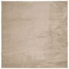 vidaXL Alfombra de pelo corto suave lavable HUARTE arena 240x240 cm