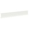vidaXL Borde de C&eacute;sped 30 uds. 102 x 15 x 4 cm Acero Blanco