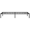 vidaXL Estructura de cama sin colchón metal negro 75x190 cm