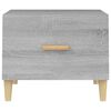 vidaXL Mesa de centro madera contrachapada gris Sonoma 50x50x40 cm