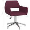 vidaXL Silla de comedor giratoria tela morada
