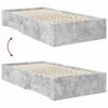 vidaXL Estructura de cama con cabecera Gris Concreto 100 x 200 cm