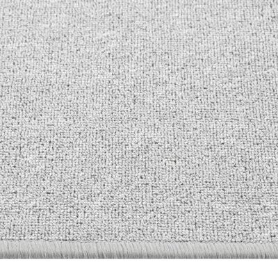 vidaXL Alfombra de pasillo gris claro 80x300 cm