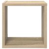 vidaXL Estantes cubo de pared 2 uds blanco y roble Sonoma 26x15x26 cm