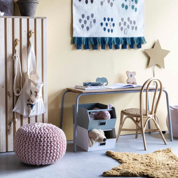 KidsDepot Caja de almacenaje Original metal blanco