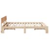 vidaXL Estructura de cama Natural 140 x 200 cm Madera de pino macizo