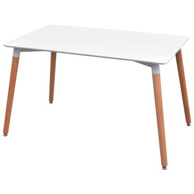 vidaXL Conjunto de mesa de comedor y sillas 7 uds blanco y gris claro