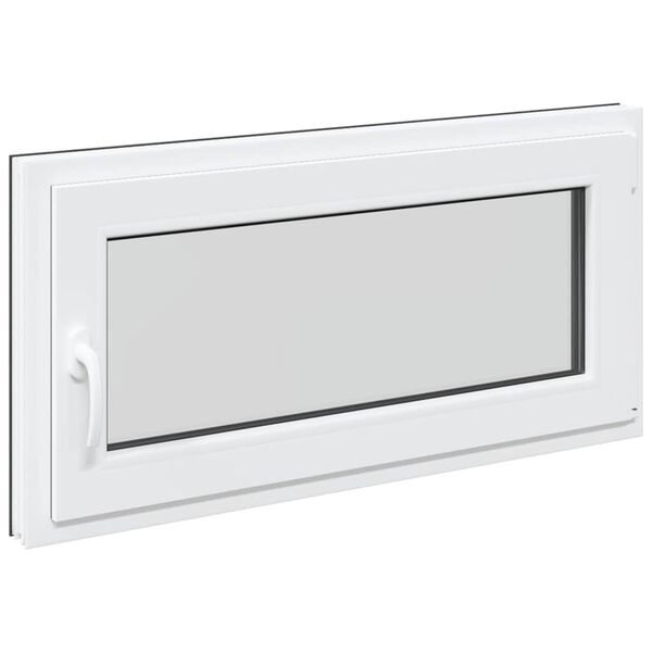 vidaXL Ventana de s&oacute;tano "RISOR" 100x50 cm oscilobatiente DIN derecha antracita