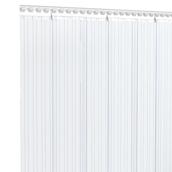 vidaXL Tira de cortina para puertas PVC transparente 200x1,6 mm 50 m