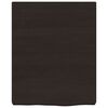 vidaXL Estante pared madera roble tratada marr&oacute;n oscuro 40x50x(2-6) cm