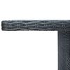 vidaXL Set comedor jardín 9 piezas cojines ratán sintético gris oscuro