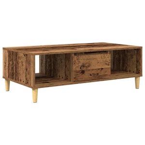 vidaXL Mesa de Caf&eacute; Madera vieja 102 x 55 x 35 cm Madera de ingenier&iacute;a