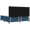 vidaXL Cama tipo Box Spring con colch&oacute;n Azul 200 x 200 cm tela