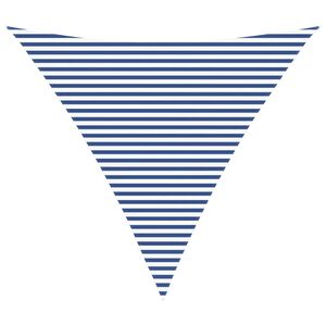 vidaXL Toldo Vela de Sombra Azul y Blanco 6 x 6 x 6 m