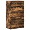 vidaXL C&oacute;moda de madera contrachapada roble ahumado 60x36x103 cm